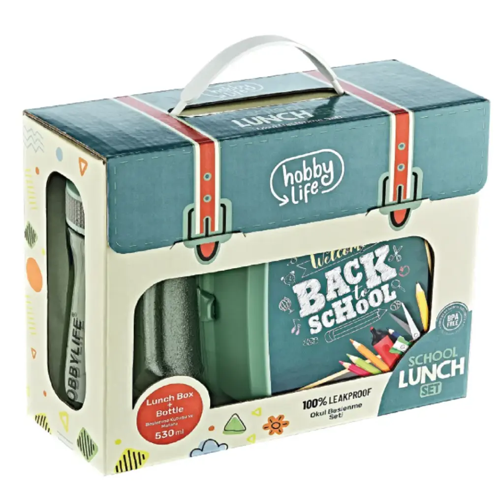 لانش بوكس مع مطرة