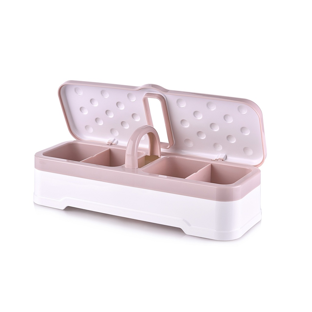 علبة  4 اقسام مع يد