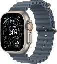 Apple Watch Ultra 3 GPS+Cellular 49mm Natural Titanium Case With Anchor Blue Ocean Band - One Size