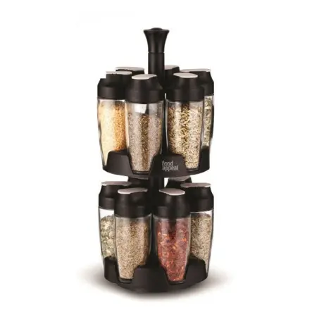Food Appeal Rotating spice stand 7290110460747 12 pcs Black