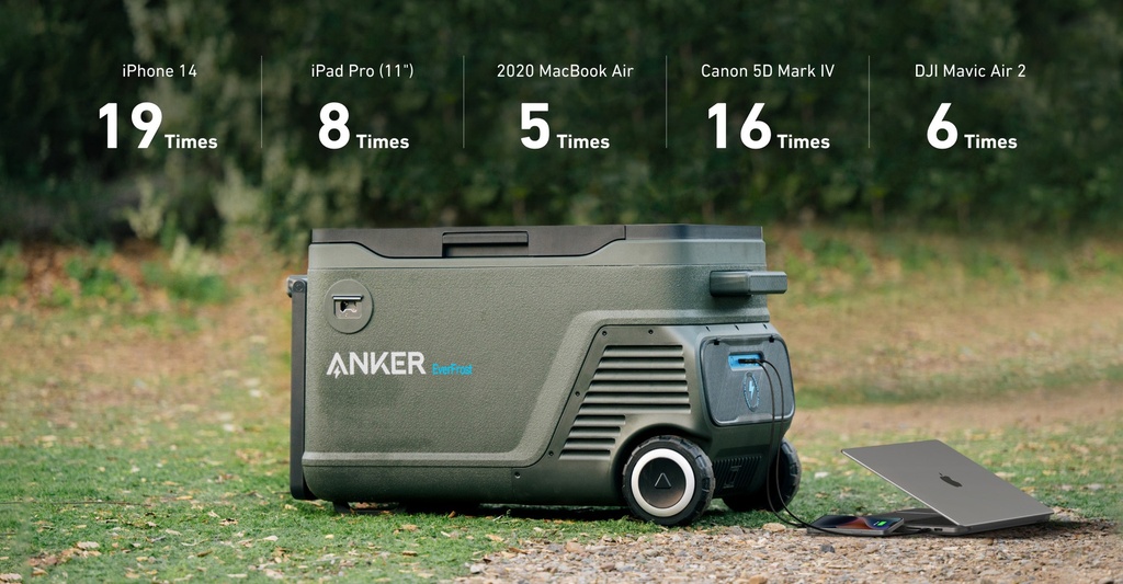 Anker Powered Cooler 50L (Battery & Solar Input)