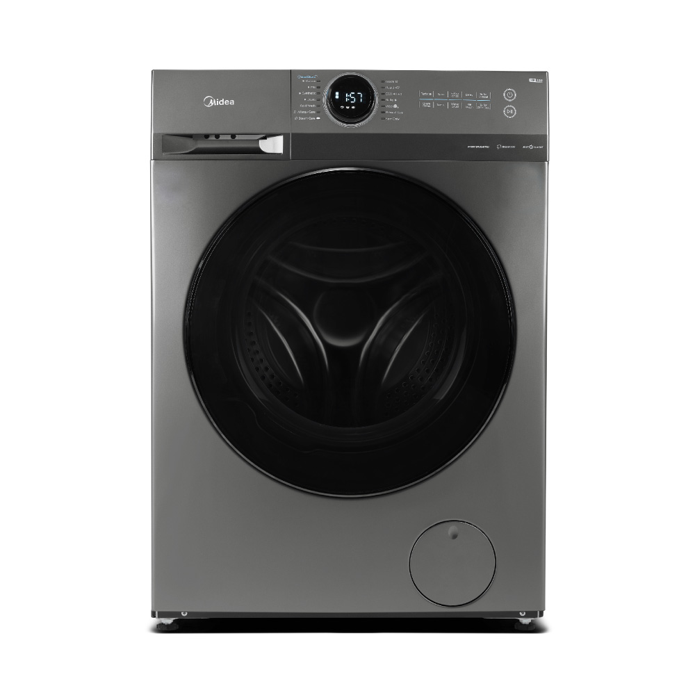 Midea Washer Front Load MF200W100WB/T-BL 10kg Dark Silver