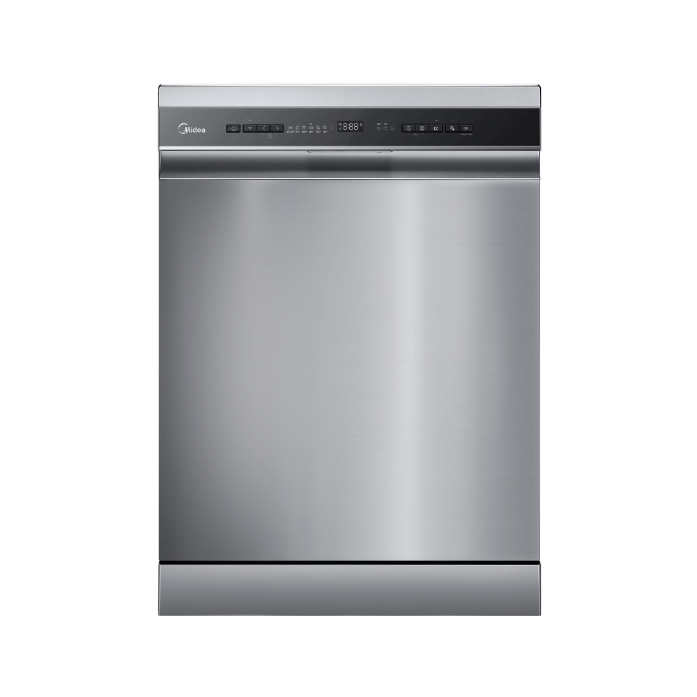 Midea Dishwasher Freestanding WQP14-W7633D 7 Prgm Stainless Steel