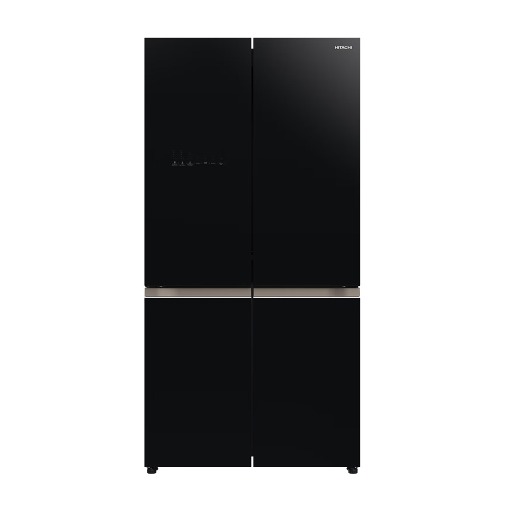Hitachi Refrigerator 4 Door R-WB640VRS1-P GBK N: 569L Black Glass