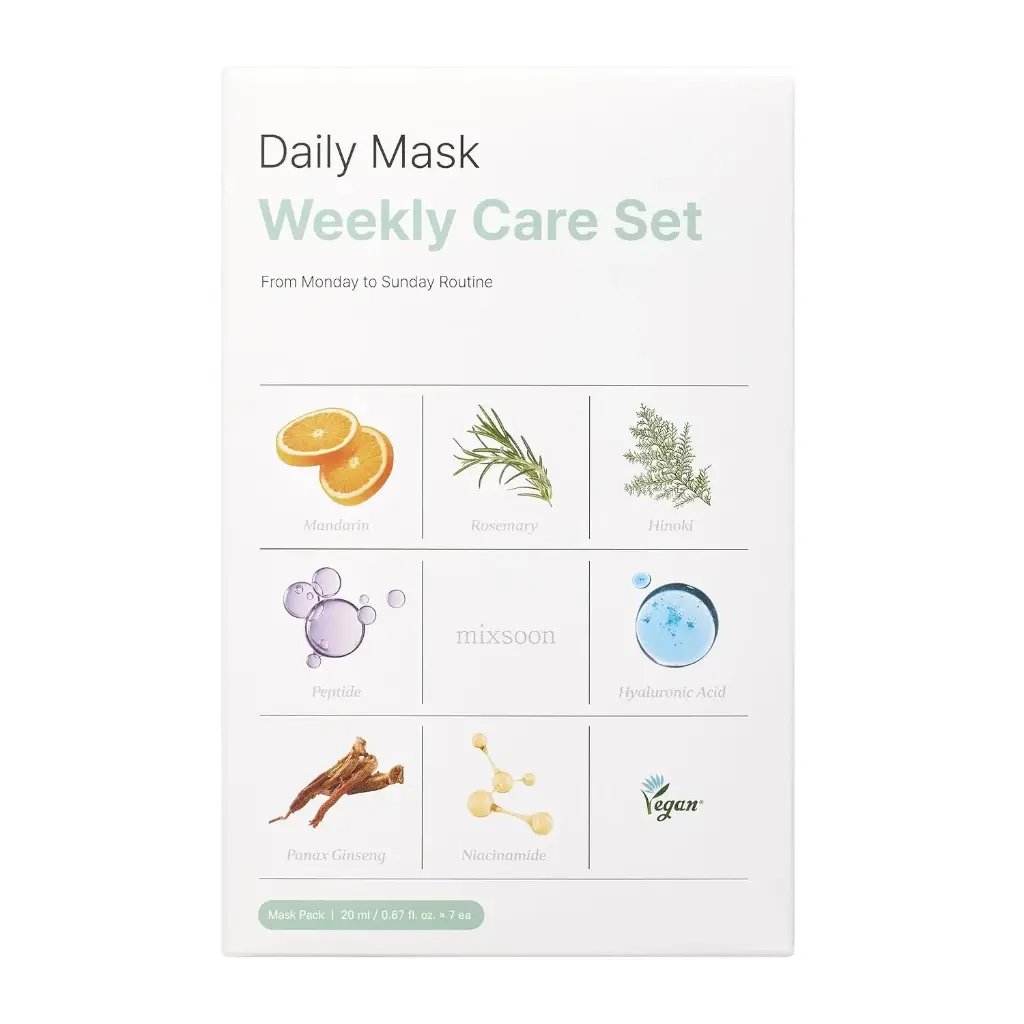 MIXSOON DAILY MASK PACK + NIACINAMIDE FRIDAY BRIGHTENING