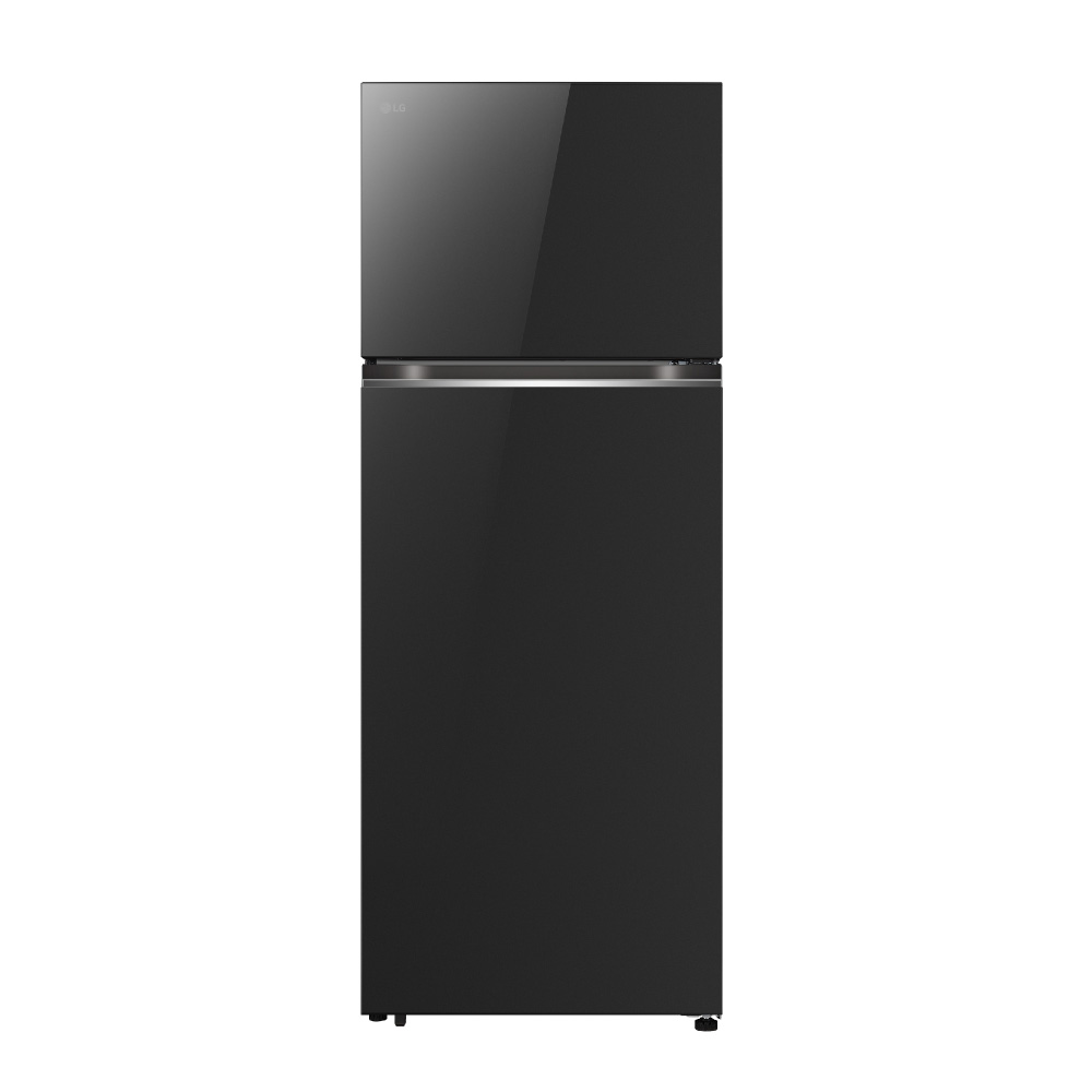 LG Refrigerator Top Mount VT465GBE Gross: 493 Ltr / Net: 461 Ltr Black Glass 