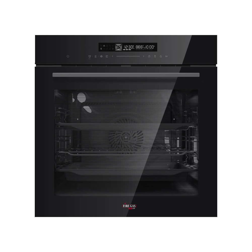 Firegas Proline Oven Built-In Electric MB-9877AF 72L Black Glass 
