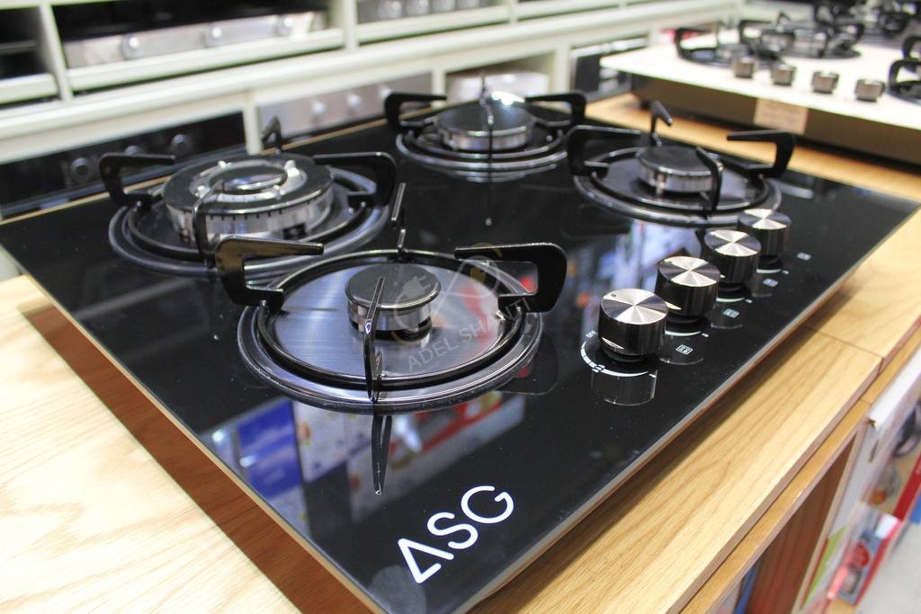 طباخ ASG أبيض زجاج 60 سم