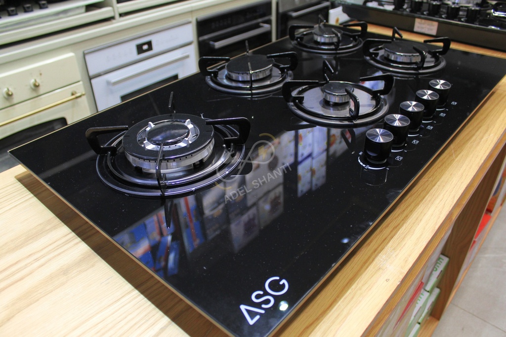 طباخ ASG بيج زجاج 90 سم