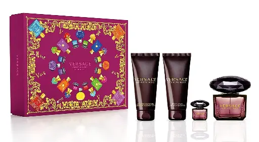 [006000290] VERSACE SET CRYSTAL NOIR EDP 4 PCS ML