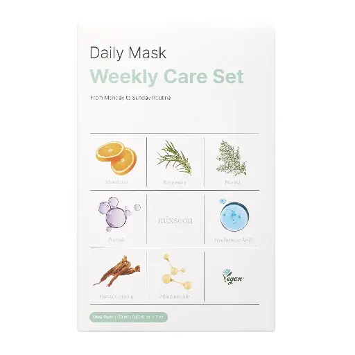 [070000006] MIXSOON DAILY MASK PACK + PANAX GINSENG SUNDAY TOTAL CARE