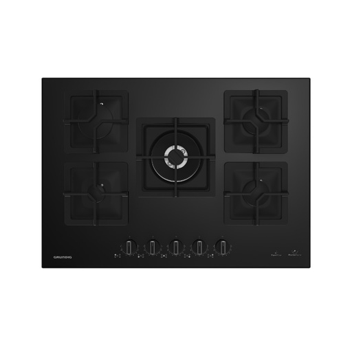 [107-191-0035-0002] Grundig Hob Built In GIGL 7255220 E 75cm Black