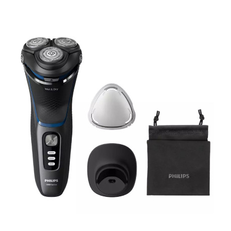 [104-268-0141-0004] Philips Shaver Wet/Dry S3344/13 Black