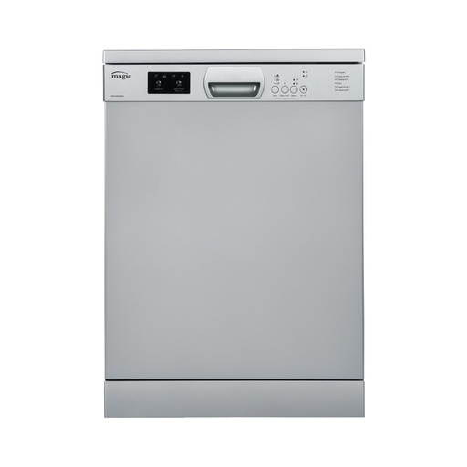 Magic Dishwasher Free Standing MG-DW6126DS 6 Prgm Dark Silver 