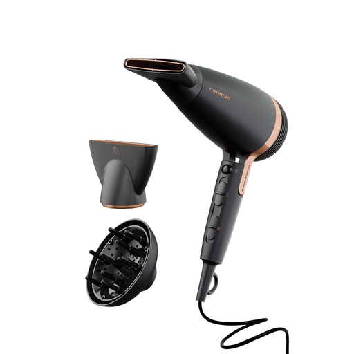 Grundig Hair Dryer HD 8080 2300 W Black/ Rose Gold