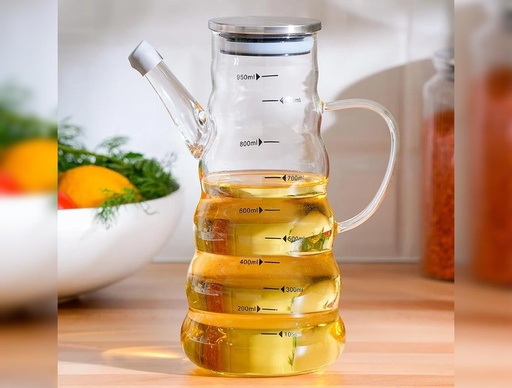 [ACAK200] ابريق زيت زجاج 950 ML