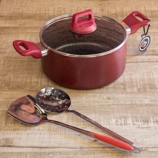 [CHEF9935] طنجرة جرانيت شيف 24 سم