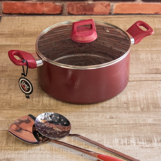 [CHEF9936] طنجرة جرانيت شيف 26 سم