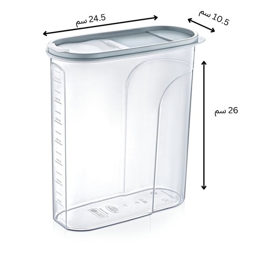 [HL021504] علبة فريزا بيضاوي 4 لتر Berry