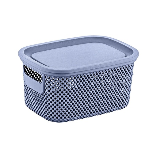 [HL041287] سلة مع غطاء 6 لتر Nickel