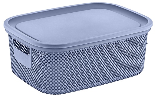 [HL041288] سلة مع غطاء 12 لتر Nickel