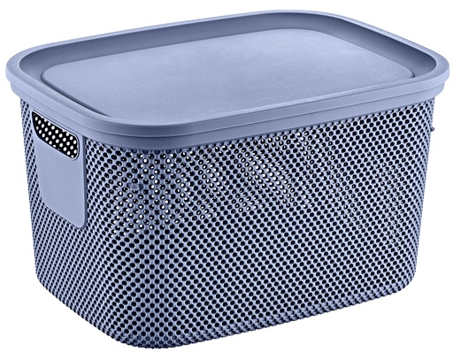 [HL041289] سلة مع غطاء 18 لتر Nickel