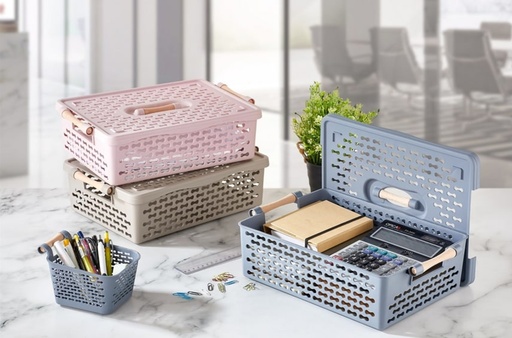 [IND610] ORGANISER BASKET 6 LT مع غطاء