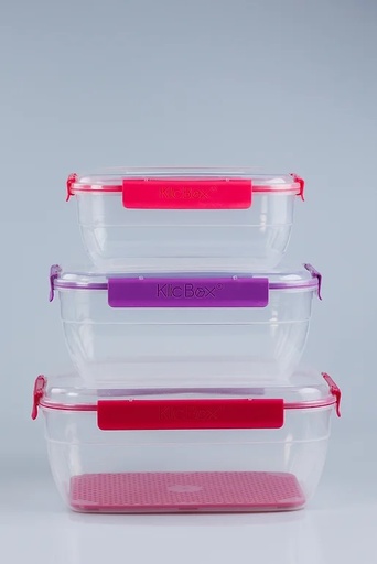 [KLIC4333] QUARTET FOOD STORAGE SET 3 PCS