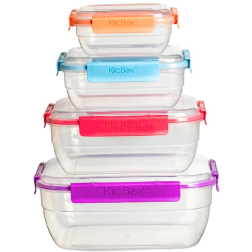 [KLIC4344] QUARTET FOOD STORAGE SET 4 PCS