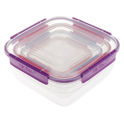 [KLIC4444] SQUARE QUARTET FOOD STORAGE SET 4 PCS