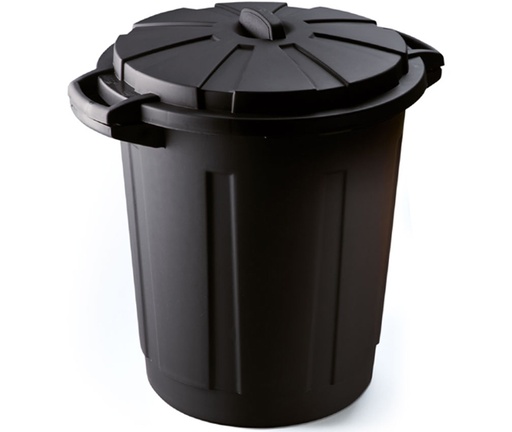 [MH0608] Tommy 80 - Black Reg. Bin with locking lid