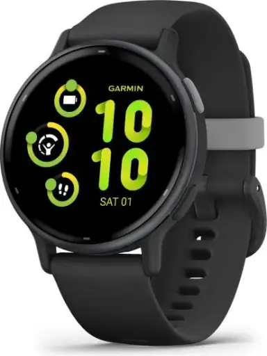 Garmin Vivoactive 5 Black Silicone With Slate Aluminum Bezel