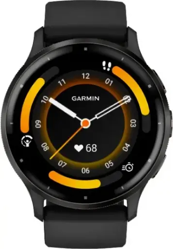 Garmin Venu 3 Slate SS Bezel With Black Case & Silicone Band