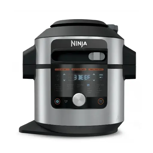 [113-619-1468-0002] Nutri Ninja Pressure Cooker OL753 7.5 Ltr. Black & Silver
