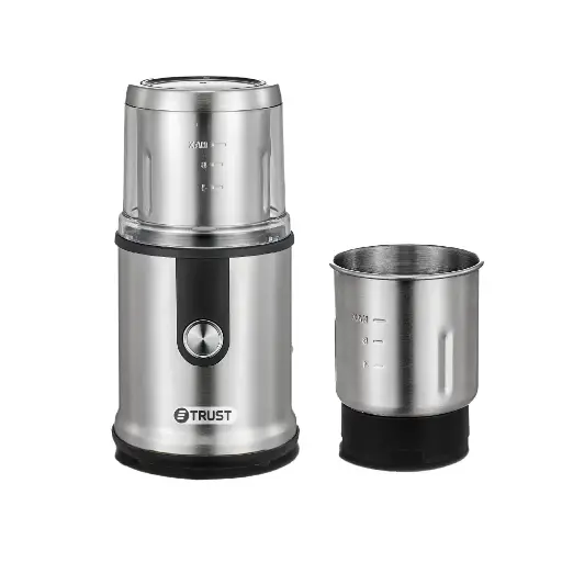 [113-251-0273-0002] Trust Coffee Grinder Metal 210-08220 300W Stainless & Black