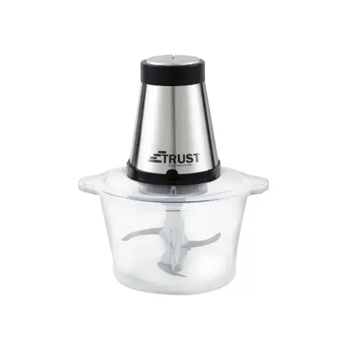 [113-251-0135-0002] Trust Chopper Glass 210-06510 300W Stainless & Black