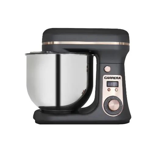 [113-018-0129-0007] Carrera Stand Mixer CA-SM06RG 800W Grey/ Rose Gold 6L Bowl Capacity