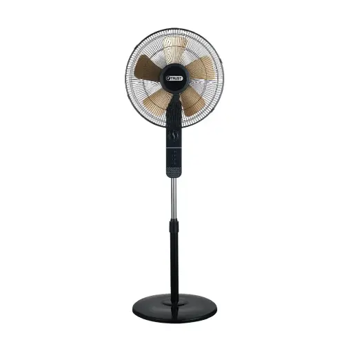 [105-251-0003-0004] Trust Fan Floor Standing Nova Gold 235-01023 16"" Black - Gold