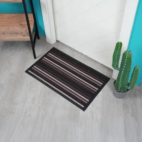 [136-283-8099-0018] Well Mat Door 19491351 Brown 45 X 75 CM