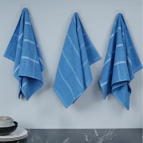[136-283-2435-0003] Well Kitchen Towels Set Valor Pacific 27450913 45*70 CM Blue