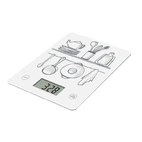 [113-251-1440-0001] Trust Kitchen Scale Glass Digital 255-05111 Up to 10 KG White
