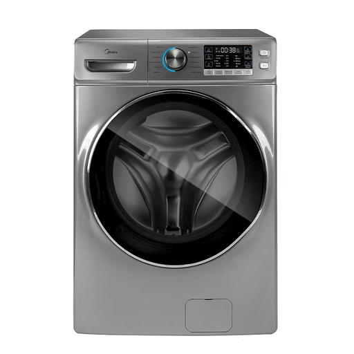 [107-242-0073-0053] Midea Washer Front Load MF600W180B/S 18Kg Dark Silver