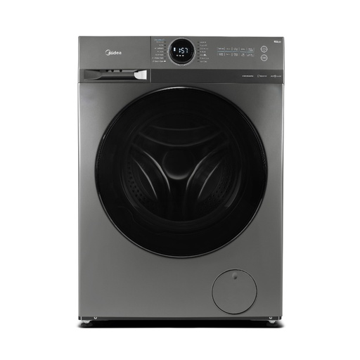 [107-242-0073-0050] Midea Washer Front Load MF200W100WB/T-BL 10kg Dark Silver