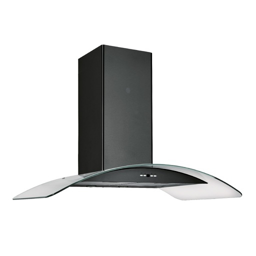[107-171-0039-0025] Firegas Hi-Tech Hood Wall Mount FGH-3190B 90cm Black