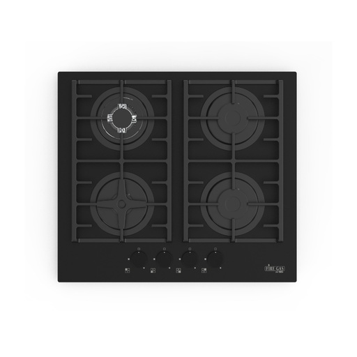 [107-171-0035-0061] Firegas Hi-Tech Hob Built In FGH-6172B 60cm Black