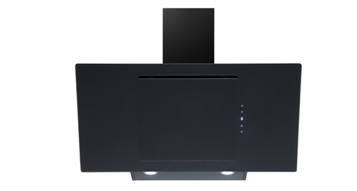 [107-170-0039-0043] Firegas Hood Wall Mount FG-9855B 90 cm Black Glass