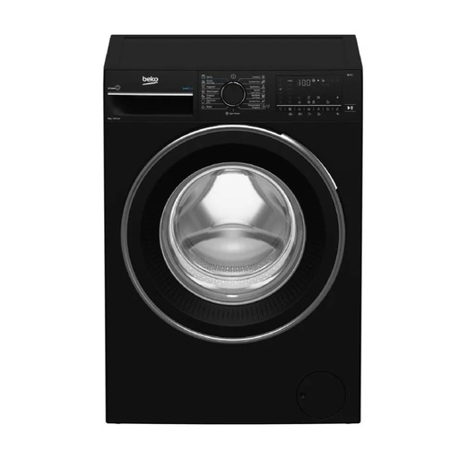 [107-127-0073-0057] Beko Washer Front Load B3W51043B 10Kg Piano Black