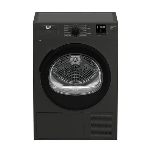 [107-127-0017-0017] Beko Dryer Heat Pump DRXS827A 8kg Manhatten Grey