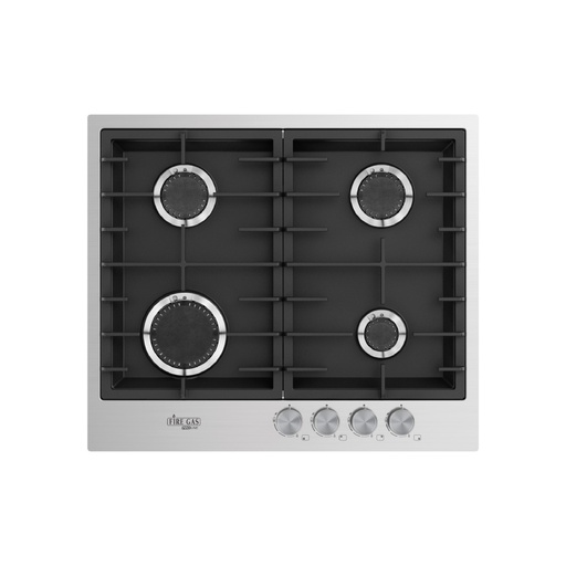[107-071-0035-0001] Firegas Proline Hob Built-in MB-60TSPL 60 cm Black & Stainless Steel