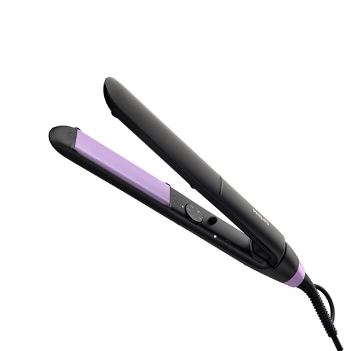 [104-268-1963-0003] Philips Hair Straightener BHS377/00 230 C Black & Purple ThermoProtect technology